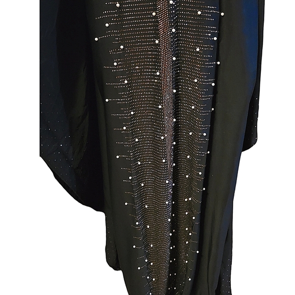Beautiful glittery bling kaftan with chiffon scarf - Picture 3 of 9
